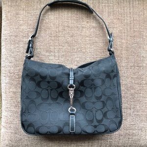 Coach cloth signature bag